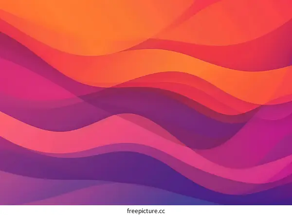 Abstract Colorful Gradient Wave Background