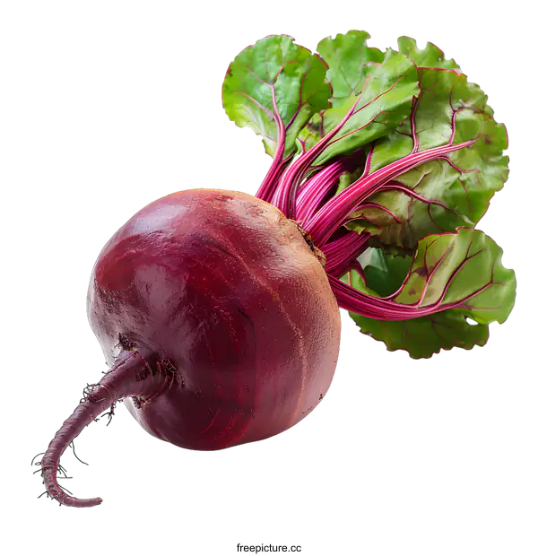 [Transparent Background PNG]Fresh beetroot isolated on white background