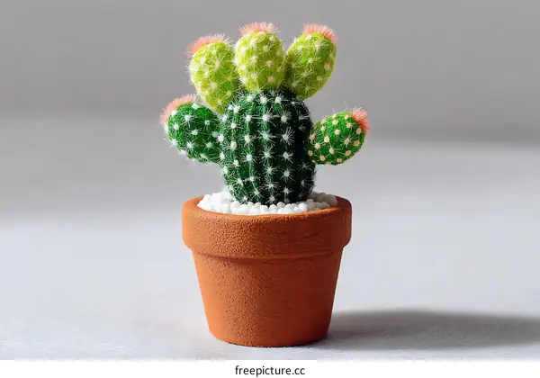 Miniature Decorative Cactus in Terracotta Pot