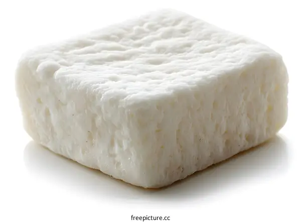 A white square marshmallow