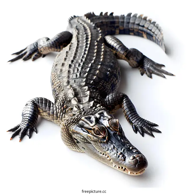 Crocodile isolated on white background
