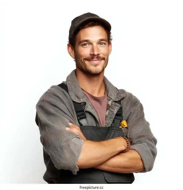 Portrait of a confident worker