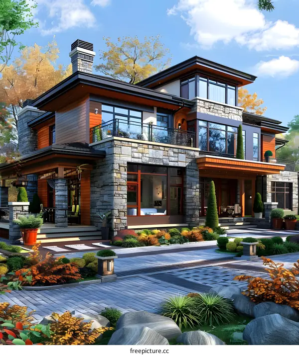 A modern style villa