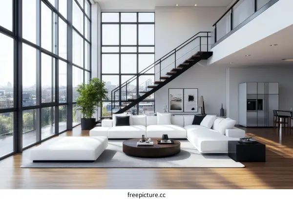 Modern Loft Apartment Interior Design