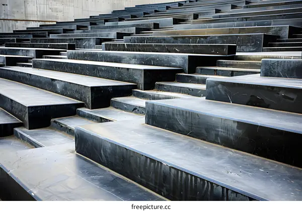 Stone Steps Leading Up to an Amphitheater