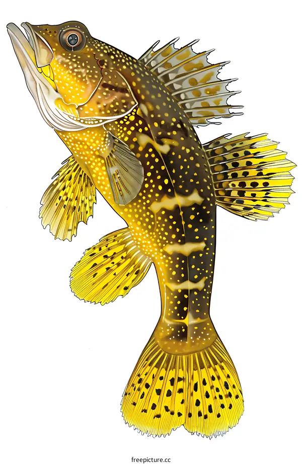 Yellow Fish Illustration