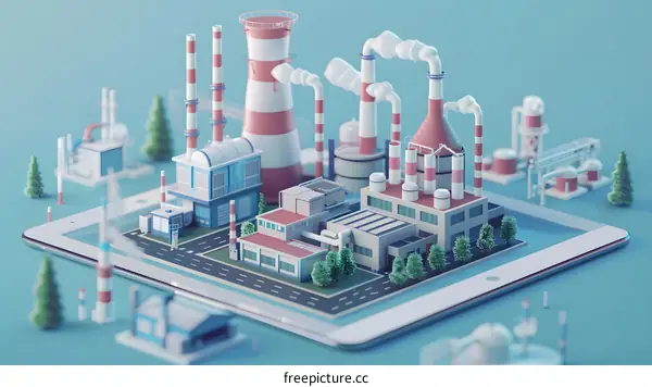 Industrial Park on a Tablet