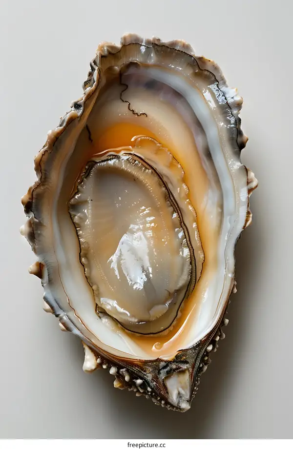 Close Up of an Oyster Shell