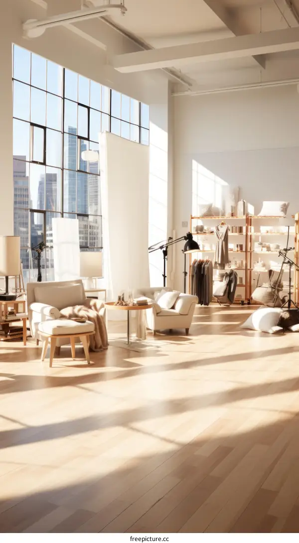 Bright and Airy Studio Apartment with City Views