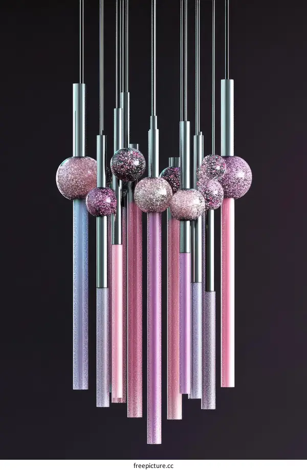 Modern Chandelier Design with Glass Balls