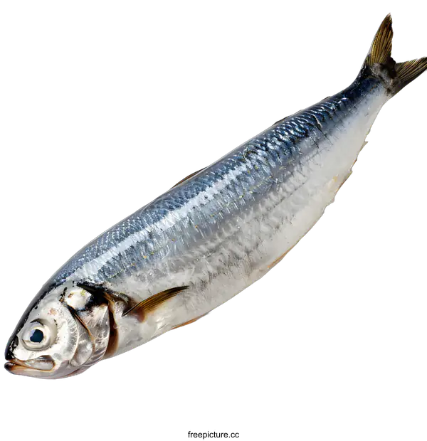 [Transparent Background PNG]A close up of a fresh herring fish