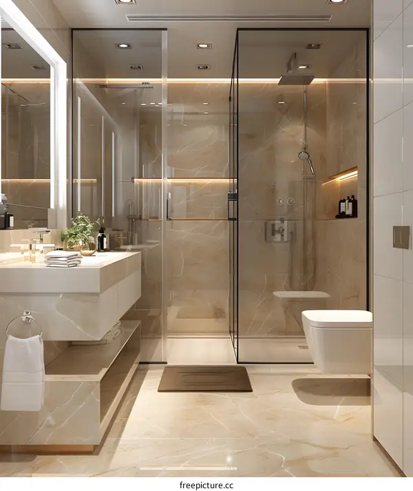 Modern Bathroom Design with Luxurious Features