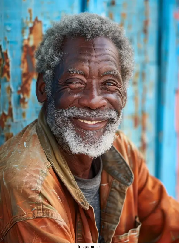 Portrait of a Happy Old Man
