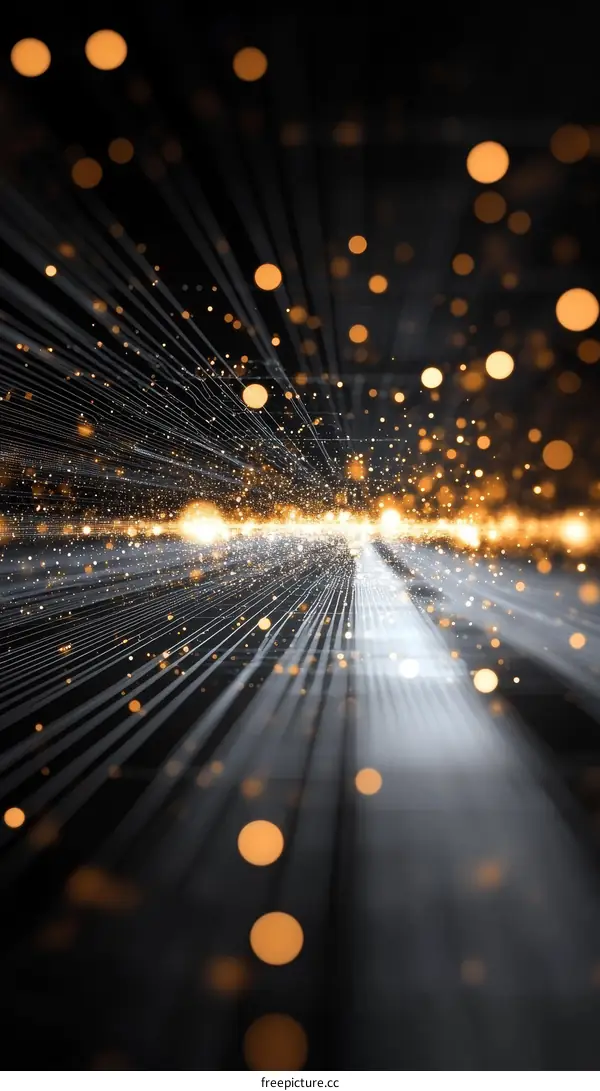 Abstract Digital Light Trails