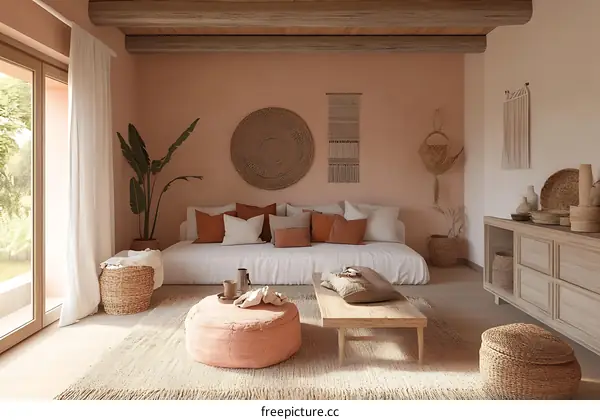 Bohemian Style Bedroom Interior Design