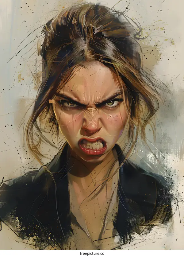 A Portrait of an Angry Woman