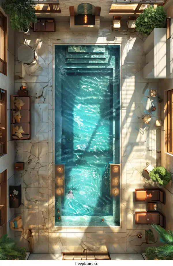 Luxurious Indoor Pool with Stunning Ambiance