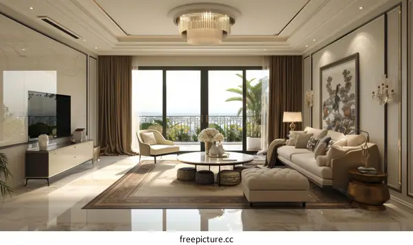 Modern Luxurious Living Room Design