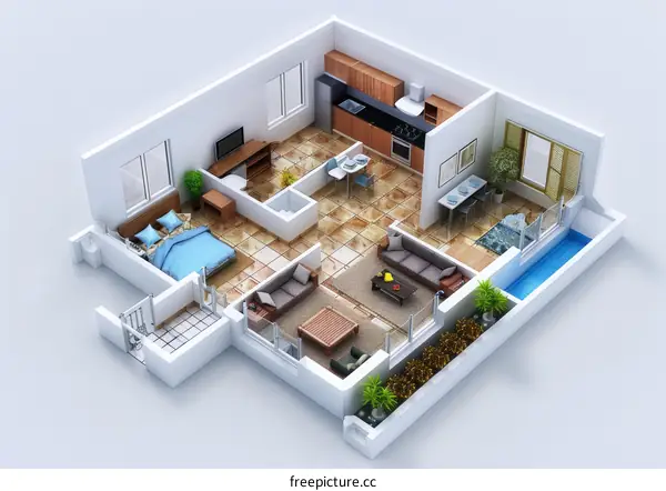 Small Apartment Floor Plan Design