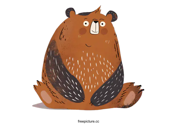 [Transparent Background PNG]Cute Cartoon Bear Illustration