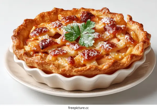 Delicious Apple Pie on a Plate