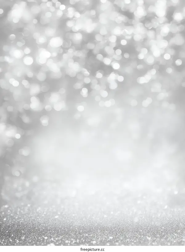 Silver Glitter Sparkle Background