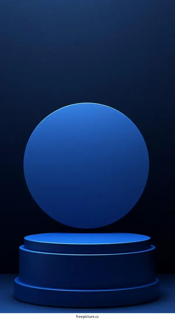 Dark Blue Geometric Product Showcase