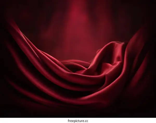 Luxury Burgundy Silk Fabric Drape