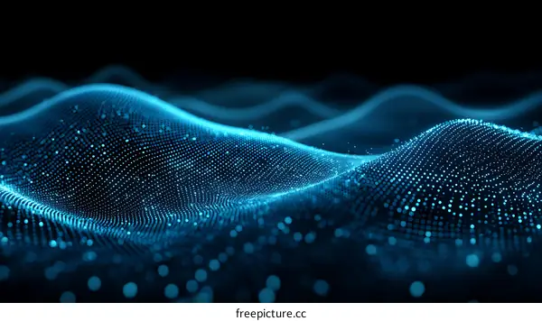 Abstract Digital Wave Pattern