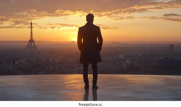 Paris Sunrise Reflection of Hope