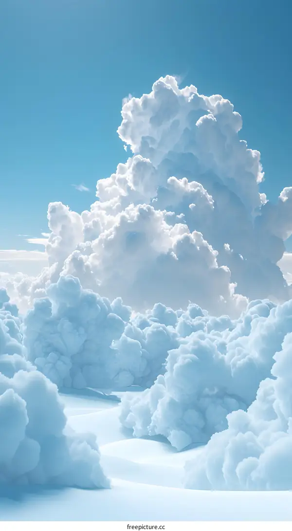 Stunning winter wonderland of snow-covered pine trees