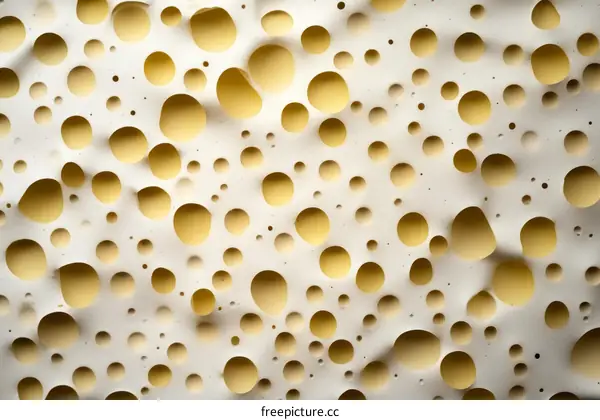 Close-up of a surface with many holes
