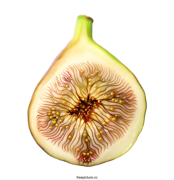 [Transparent Background PNG]Cross Section of a Fresh Fig