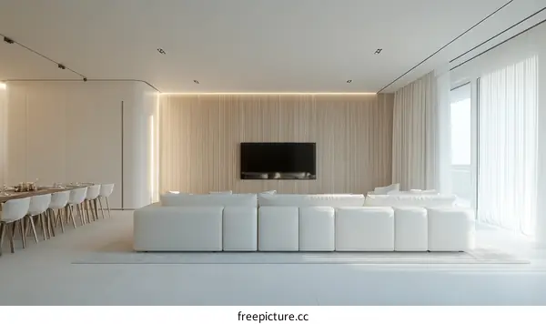 Modern Minimalist Interior Living Room Design