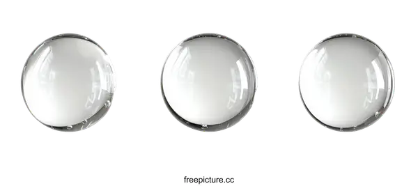 [Transparent Background PNG]Clear Glass Lenses in a Row