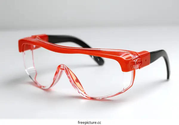 Protective Safety Glasses Close-up