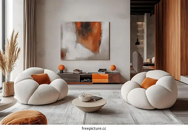 Modern Cozy Living Room Interior Design