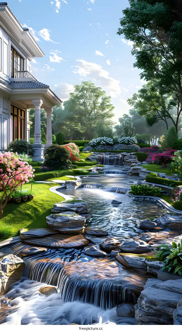 Garden landscape design renderings