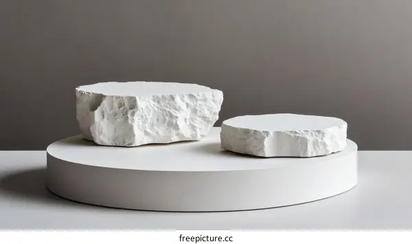 White Rock Display Stands Minimalist Modern