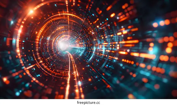 Digital Tunnel of Light and Data