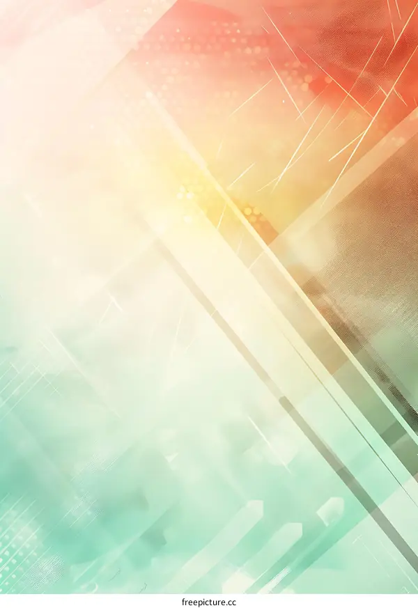 Abstract Background With Geometric Shapes And Stripes