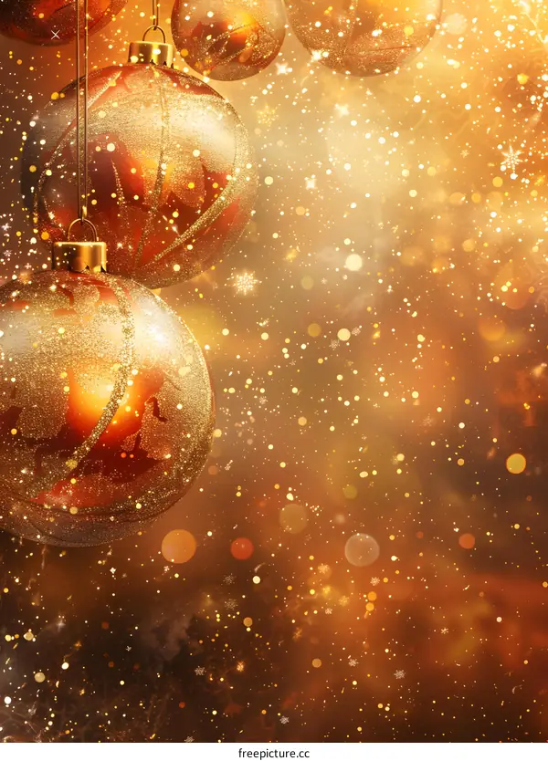 Christmas decorations with balls