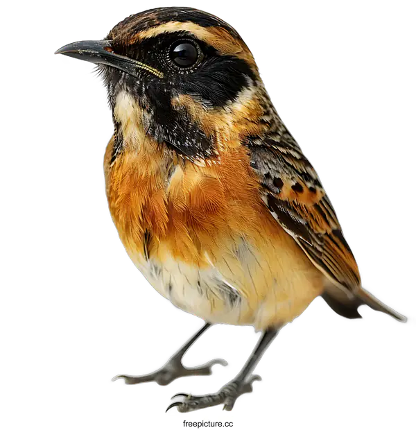 [Transparent Background PNG]Close Up of a Rufous Tailed Scrub Robin Bird