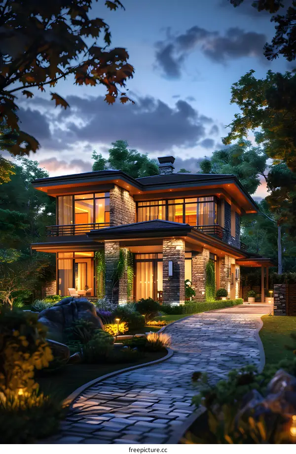 A beautiful house in the countryside