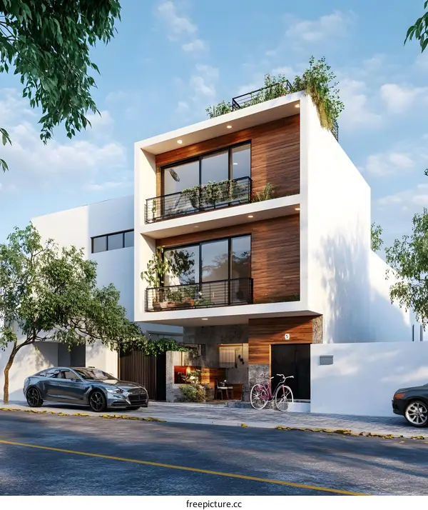 Modern Minimalist House Design With Wooden Exterior