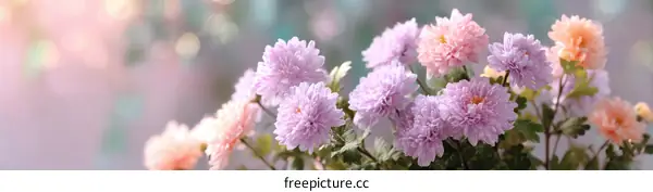 Beautiful Pastel Chrysanthemum Bouquet