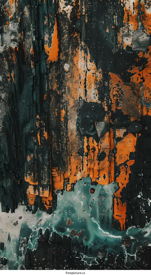 Abstract Colorful Wood Texture