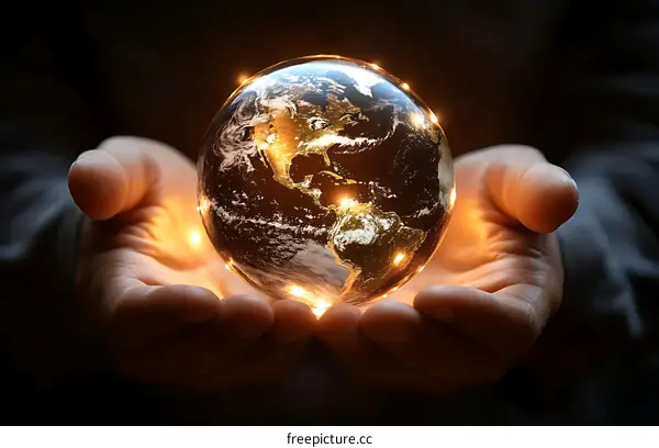 Earth Held in Caring Hands Global Unity