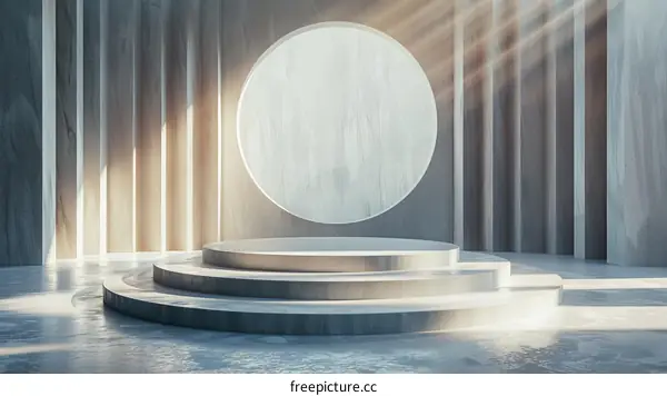 Modern Minimalist Abstract Product Display Stage