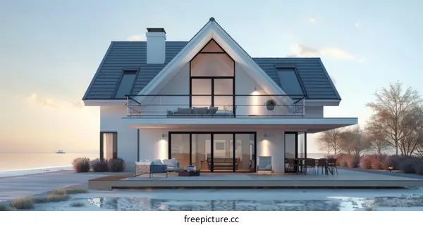 Modern Seaside Luxury House Exterior